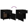 Archivador con ruedas madera contrachapada negro 45x38x54 cm de vidaXL, Armarios y almacenamiento - Ref: Foro24-811521, Preci...