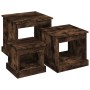 Mesas de centro 3 uds madera de ingeniería roble ahumado de vidaXL, Mesas de centro - Ref: Foro24-816493, Precio: 71,14 €, De...