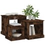 Mesas de centro 3 uds madera de ingeniería roble ahumado de vidaXL, Mesas de centro - Ref: Foro24-816493, Precio: 71,14 €, De...