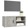 Mueble TV 2 uds madera contrachapada gris hormigón 80x31,5x36cm en Muebles TV | Comprar online en Foru.es