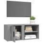 Mueble TV 2 uds madera contrachapada gris Sonoma 80x31,5x36 cm en Muebles TV | Comprar online en Foru.es