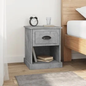 Mesitas de noche 2 uds madera contrachapada gris 39x39x47,5 cm by vidaXL, Nightstands - Ref: Foro24-816137, Price: 55,36 €, D...