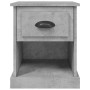 Mesitas de noche 2 uds madera contrachapada gris 39x39x47,5 cm de vidaXL, Mesitas de noche - Ref: Foro24-816137, Precio: 55,9...
