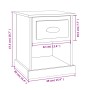 Mesitas de noche 2 uds madera contrachapada gris 39x39x47,5 cm de vidaXL, Mesitas de noche - Ref: Foro24-816137, Precio: 55,9...