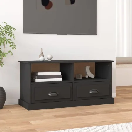 Mueble para TV madera contrachapada negro 93x35,5x45 cm de vidaXL, Muebles TV - Ref: Foro24-816465, Precio: 54,58 €, Descuent...