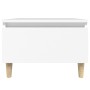 Mesas auxiliares 2 uds madera contrachapada blanco 50x46x35 cm en Mesas auxiliares | Comprar online en Foru.es