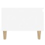 Mesas auxiliares 2 uds madera contrachapada blanco 50x46x35 cm en Mesas auxiliares | Comprar online en Foru.es