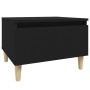 Mesa auxiliar de madera contrachapada negro 50x46x35 cm en Mesas auxiliares | Comprar online en Foru.es