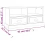 Mueble para TV madera contrachapada negro 93x35,5x45 cm de vidaXL, Muebles TV - Ref: Foro24-816465, Precio: 54,58 €, Descuent...