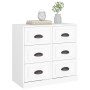 Aparador de madera contrachapada blanco 70x35,5x67,5 cm de vidaXL, Aparadores - Ref: Foro24-816432, Precio: 107,21 €, Descuen...