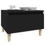 Mesas auxiliares 2 uds madera contrachapada negro 50x46x35 cm en Mesas auxiliares | Comprar online en Foru.es