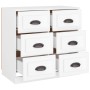Aparador de madera contrachapada blanco 70x35,5x67,5 cm de vidaXL, Aparadores - Ref: Foro24-816432, Precio: 107,21 €, Descuen...
