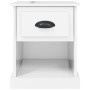Mesita de noche madera contrachapada blanco brillo 39x39x47,5cm de vidaXL, Mesitas de noche - Ref: Foro24-816132, Precio: 38,...