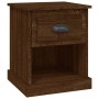 Mesita de noche madera contrachapada marrón roble 39x39x47,5 cm de vidaXL, Mesitas de noche - Ref: Foro24-816142, Precio: 39,...