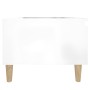 Mesas auxiliares 2 uds contrachapada blanco brillo 50x46x35 cm en Mesas auxiliares | Comprar online en Foru.es