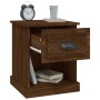 Mesita de noche madera contrachapada marrón roble 39x39x47,5 cm de vidaXL, Mesitas de noche - Ref: Foro24-816142, Precio: 39,...