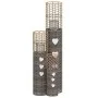 Candeleros 3 unidades mimbre gris de vidaXL, Candelabros - Ref: Foro24-364360, Precio: 75,79 €, Descuento: %