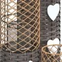 Candeleros 3 unidades mimbre gris de vidaXL, Candelabros - Ref: Foro24-364360, Precio: 75,79 €, Descuento: %