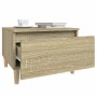 Mesas auxiliares 2 uds madera roble Sonoma 50x46x35 cm en Mesas auxiliares | Comprar online en Foru.es