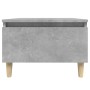 Mesa auxiliar de madera contrachapada gris hormigón 50x46x35 cm en Mesas auxiliares | Comprar online en Foru.es