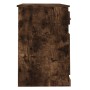 Escritorio y cajón madera contrachapada roble humo 115x50x75 cm de vidaXL, Escritorios - Ref: Foro24-816477, Precio: 89,09 €,...
