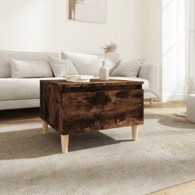Mesa auxiliar madera contrachapada roble ahumado 50x46x35 cm en Mesas auxiliares | Comprar online en Foru.es