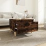 Mesa auxiliar madera contrachapada roble ahumado 50x46x35 cm en Mesas auxiliares | Comprar online en Foru.es