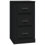Aparador de madera contrachapada negro 36x35,5x67,5 cm de vidaXL, Aparadores - Ref: Foro24-816217, Precio: 60,35 €, Descuento: %