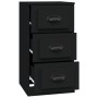 Aparador de madera contrachapada negro 36x35,5x67,5 cm de vidaXL, Aparadores - Ref: Foro24-816217, Precio: 60,35 €, Descuento: %