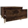 Mesa auxiliar madera contrachapada roble ahumado 50x46x35 cm en Mesas auxiliares | Comprar online en Foru.es