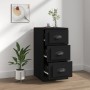 Aparador de madera contrachapada negro 36x35,5x67,5 cm de vidaXL, Aparadores - Ref: Foro24-816217, Precio: 60,35 €, Descuento: %