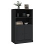 Aparador de madera contrachapada negro 60x35,5x103,5 cm de vidaXL, Aparadores - Ref: Foro24-816313, Precio: 86,68 €, Descuent...