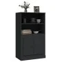 Aparador de madera contrachapada negro 60x35,5x103,5 cm de vidaXL, Aparadores - Ref: Foro24-816313, Precio: 83,26 €, Descuent...