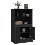 Aparador de madera contrachapada negro 60x35,5x103,5 cm de vidaXL, Aparadores - Ref: Foro24-816313, Precio: 86,68 €, Descuent...