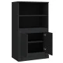 Aparador de madera contrachapada negro 60x35,5x103,5 cm de vidaXL, Aparadores - Ref: Foro24-816313, Precio: 83,26 €, Descuent...