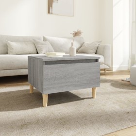 Mesa auxiliar madera contrachapada gris Sonoma 50x46x35 cm en Mesas auxiliares | Comprar online en Foru.es
