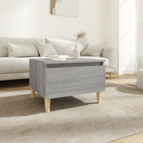 Mesa auxiliar madera contrachapada gris Sonoma 50x46x35 cm en Mesas auxiliares | Comprar online en Foru.es