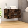 Mesita de noche de pared 2 uds color roble ahumado 41,5x36x28cm de vidaXL, Mesitas de noche - Ref: Foro24-816387, Precio: 54,...