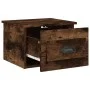 Wall-mounted bedside table set, smoked oak color, 41.5x36x28cm by vidaXL, Nightstands - Ref: Foro24-816387, Price: 53,62 €, D...