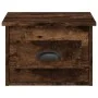 Wall-mounted bedside table set, smoked oak color, 41.5x36x28cm by vidaXL, Nightstands - Ref: Foro24-816387, Price: 53,62 €, D...