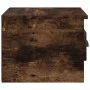 Mesita de noche de pared 2 uds color roble ahumado 41,5x36x28cm de vidaXL, Mesitas de noche - Ref: Foro24-816387, Precio: 53,...