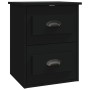 Mesitas de noche de pared 2 uds negras 41,5x36x53 cm de vidaXL, Mesitas de noche - Ref: Foro24-816395, Precio: 64,87 €, Descu...