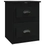 Mesitas de noche de pared 2 uds negras 41,5x36x53 cm de vidaXL, Mesitas de noche - Ref: Foro24-816395, Precio: 64,32 €, Descu...