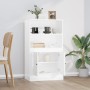 Aparador de madera contrachapada blanco brillo 60x35,5x103,5 cm de vidaXL, Aparadores - Ref: Foro24-816314, Precio: 89,72 €, ...