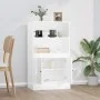 Aparador de madera contrachapada blanco brillo 60x35,5x103,5 cm de vidaXL, Aparadores - Ref: Foro24-816314, Precio: 88,73 €, ...