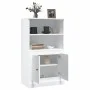 Aparador de madera contrachapada blanco brillo 60x35,5x103,5 cm de vidaXL, Aparadores - Ref: Foro24-816314, Precio: 88,73 €, ...