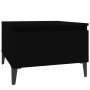 Mesa auxiliar de madera contrachapada negro 50x46x35 cm en Mesas auxiliares | Comprar online en Foru.es