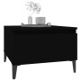 Mesa auxiliar de madera contrachapada negro 50x46x35 cm en Mesas auxiliares | Comprar online en Foru.es
