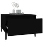 Mesa auxiliar de madera contrachapada negro 50x46x35 cm en Mesas auxiliares | Comprar online en Foru.es
