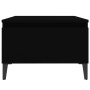 Mesa auxiliar de madera contrachapada negro 50x46x35 cm en Mesas auxiliares | Comprar online en Foru.es